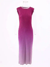 Truly Pleated Sleeveless Dress & Coat